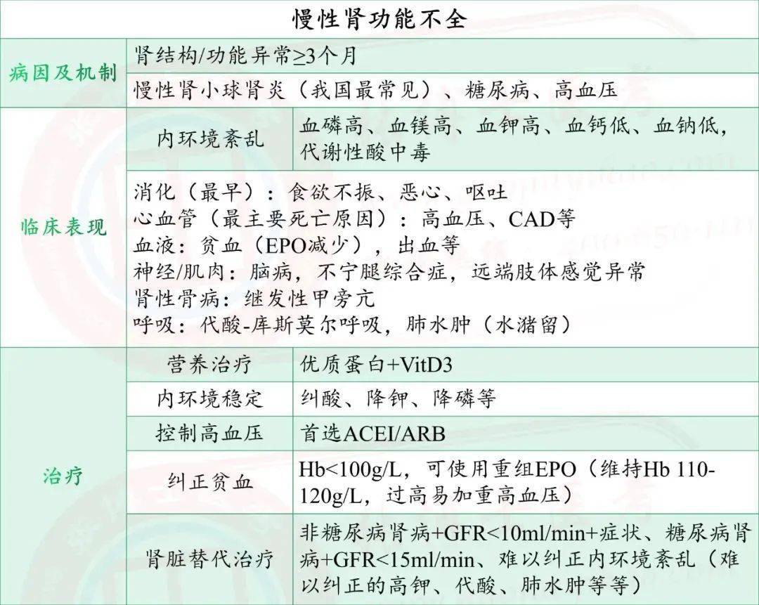 临床泌尿系统慢性肾功能不全