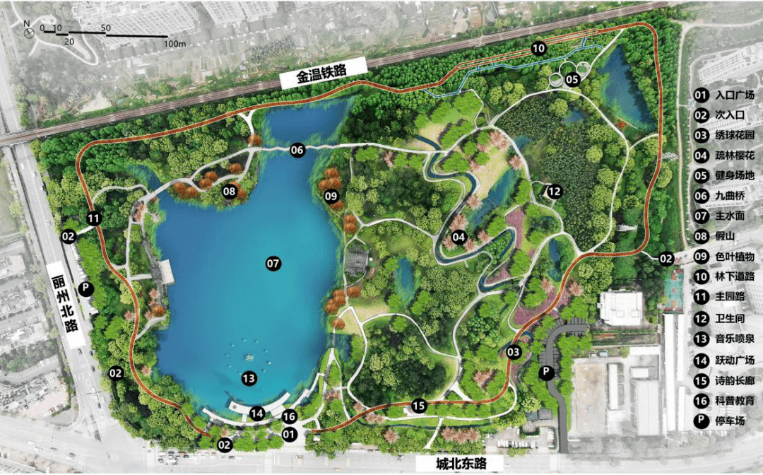 永康城西规划公园图片