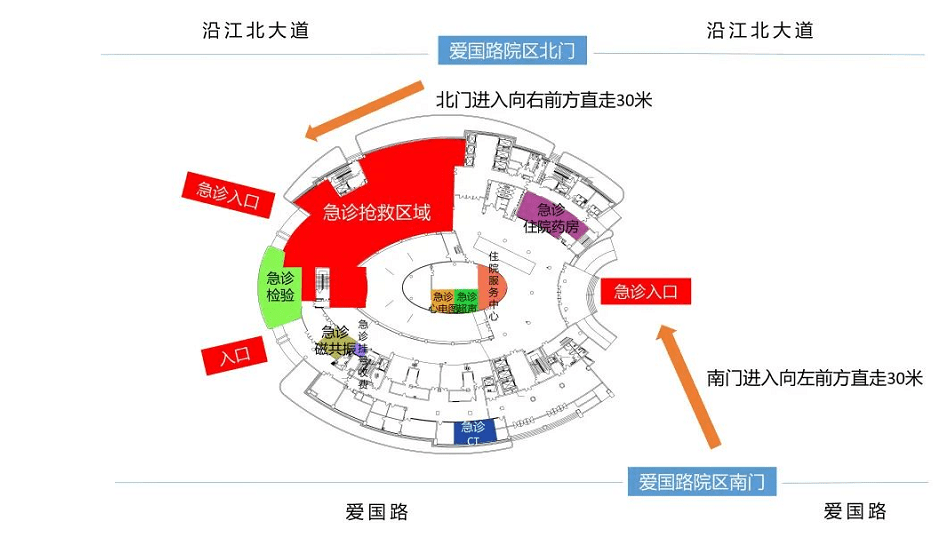 急诊科区域布局结构图图片