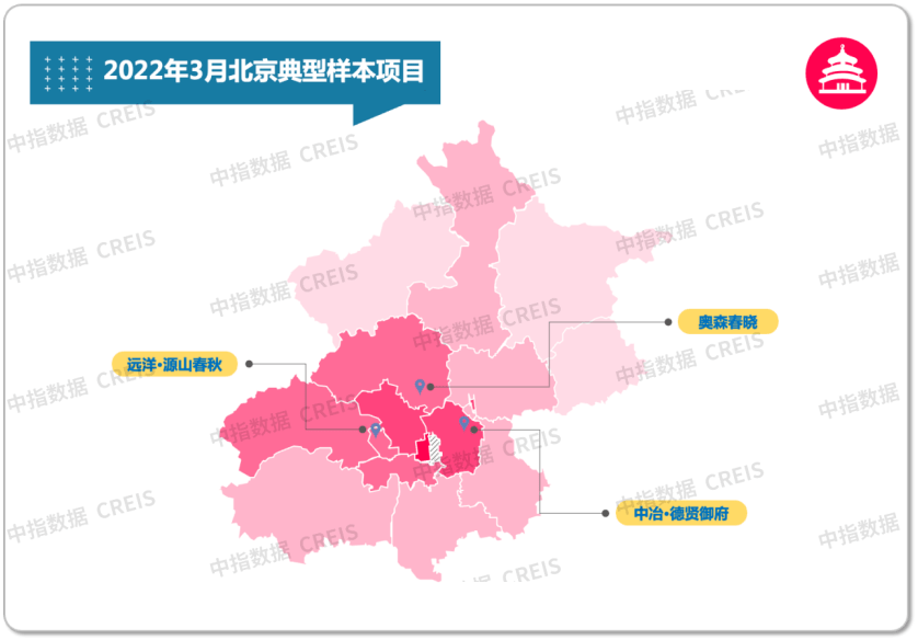 3月北京房價地圖:中心城區穩健,郊區分化_房地產市場_項目_奧森