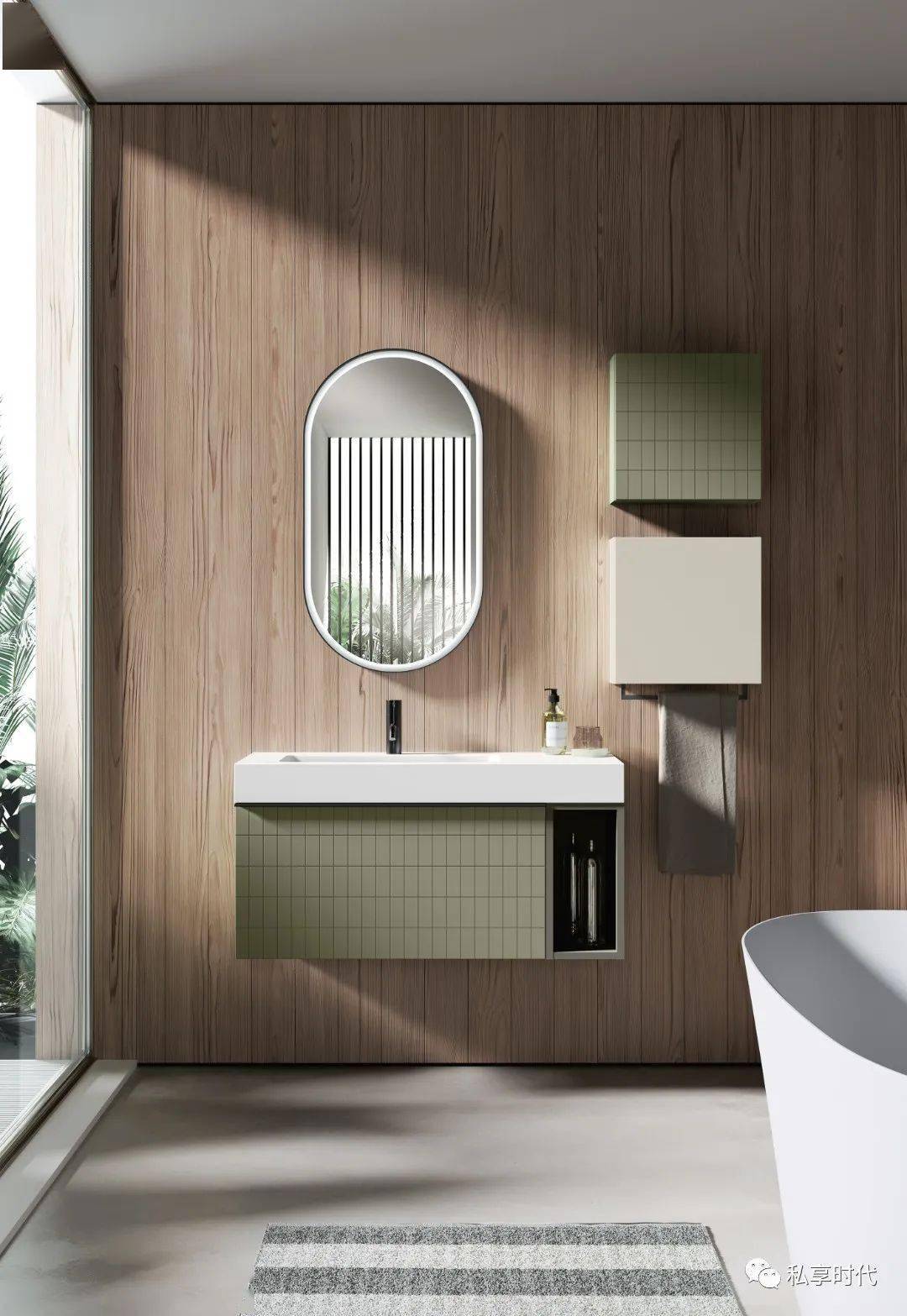 今年流行的浴室柜设计原来可以这么美