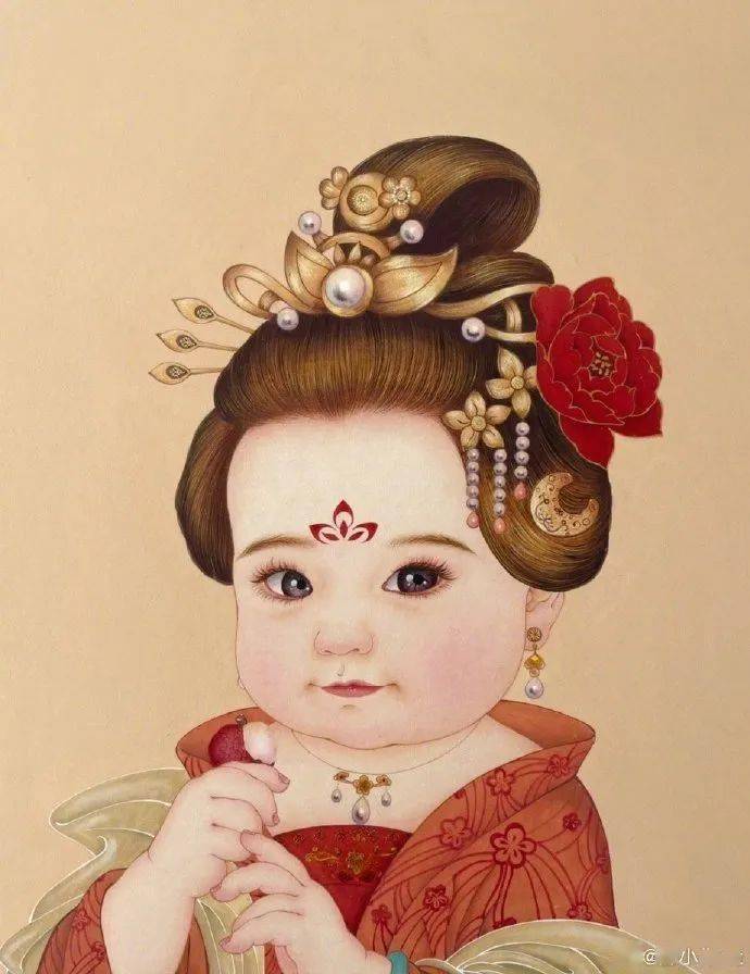 世界名人名画萌娃版这位画家笔下的萌娃把世界名人名画