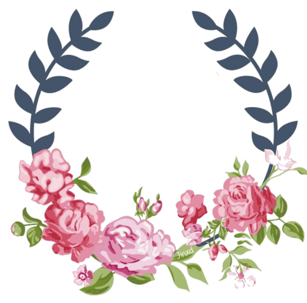 花环素材美丽春之景花环