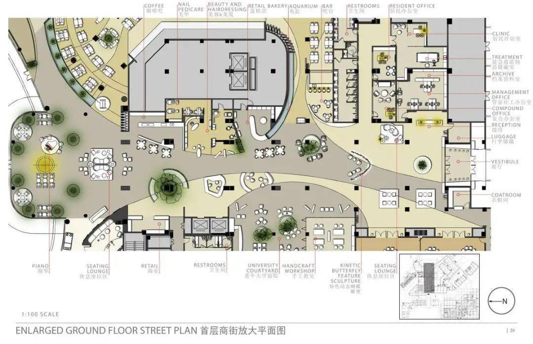 首發精品wilson國內頂級養老社區泰康之家徽園會所設計方案效果圖平面