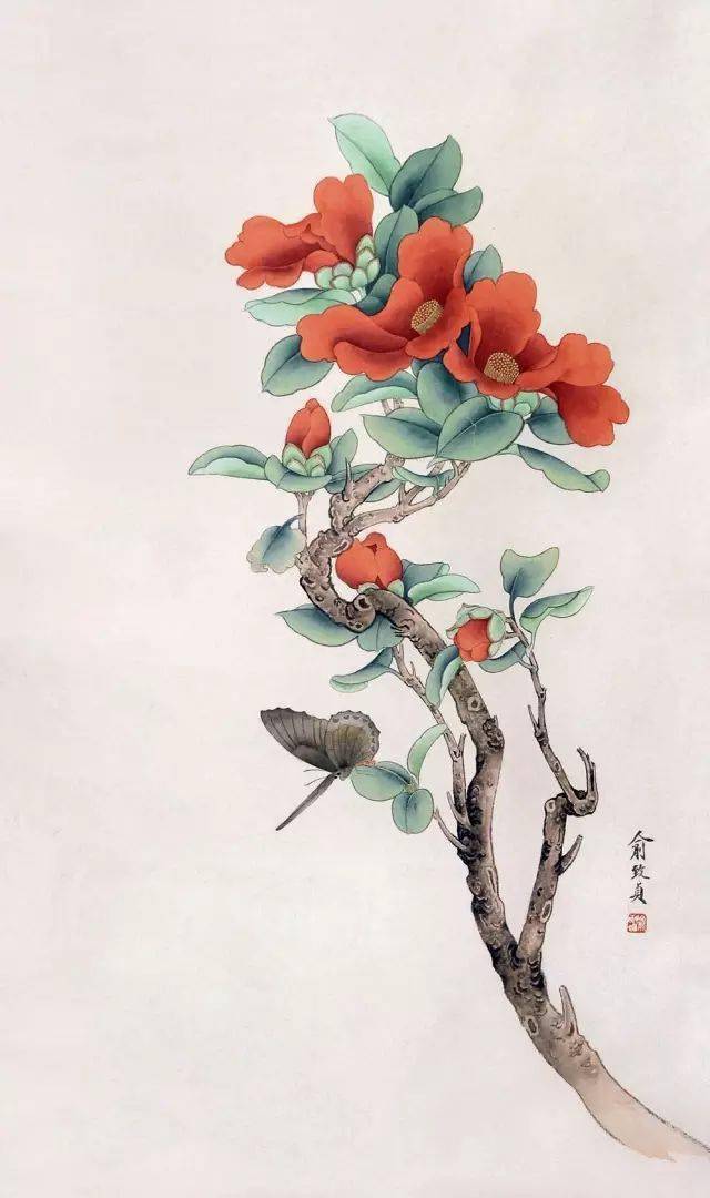 这两口子的工笔画鸟真是绝了!_俞致贞_花鸟画家_中国画