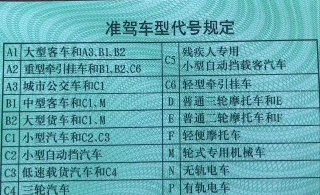 高級專業型a1駕駛證準駕車型:大型客車準駕車輛:大型載客汽車,a3,b1