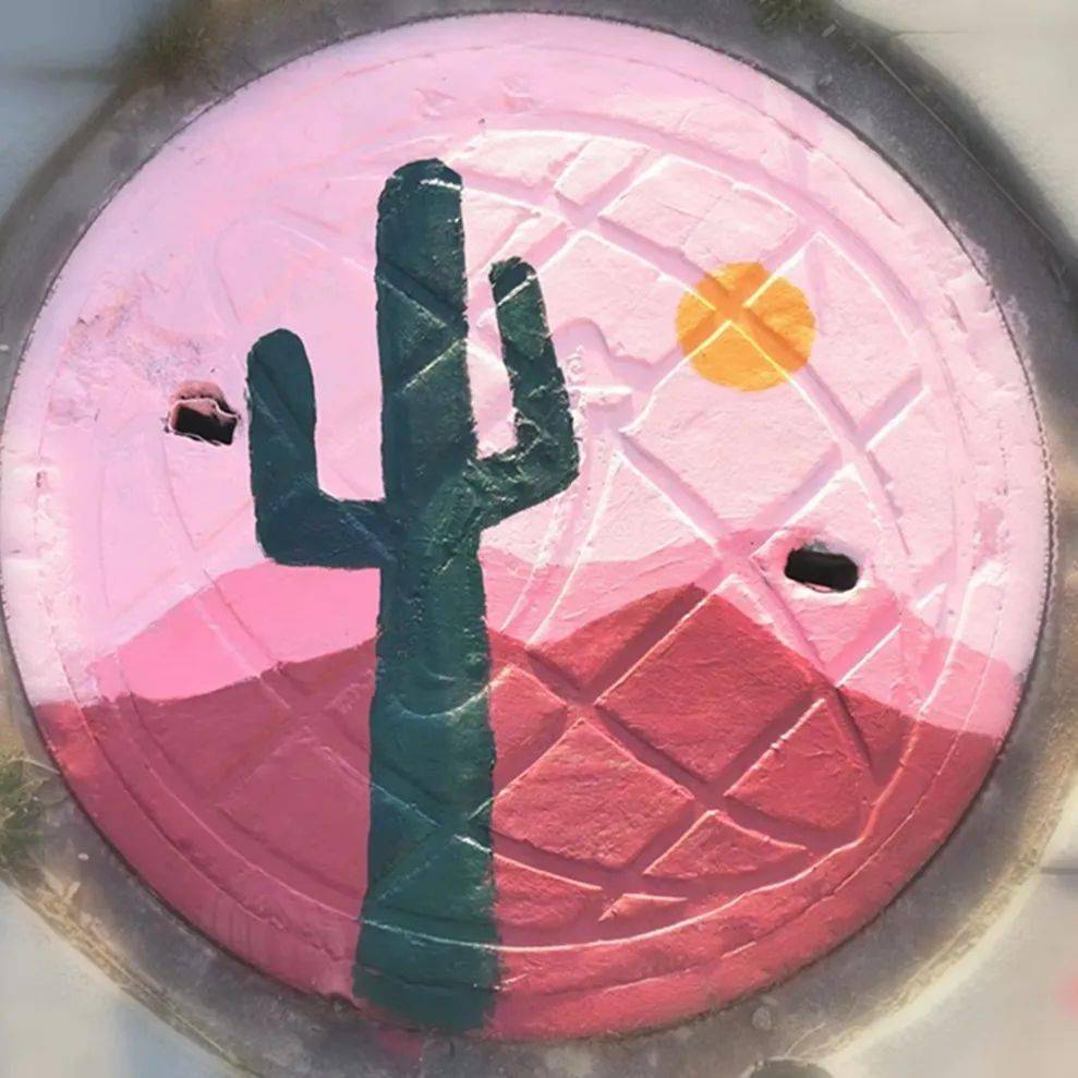 【张家口市第一中学】创意"井盖画"——让一中尽显"中国风"_校园