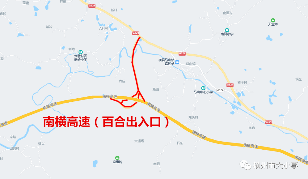 横县高速路线图图片