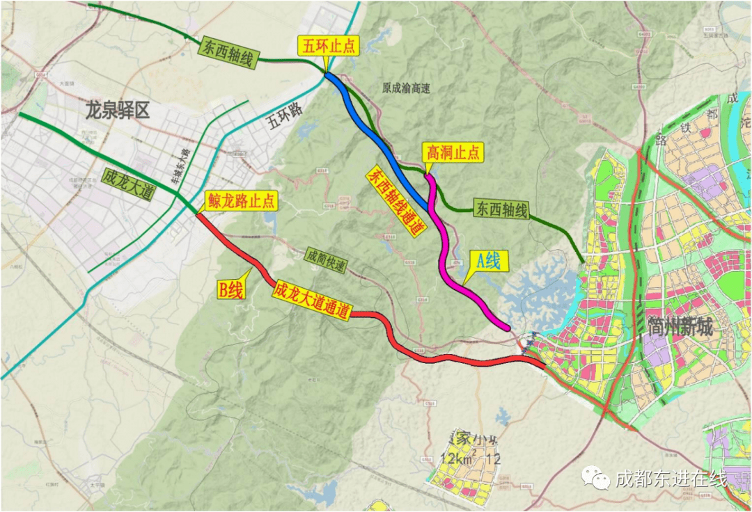 成渝高速复线规划图图片