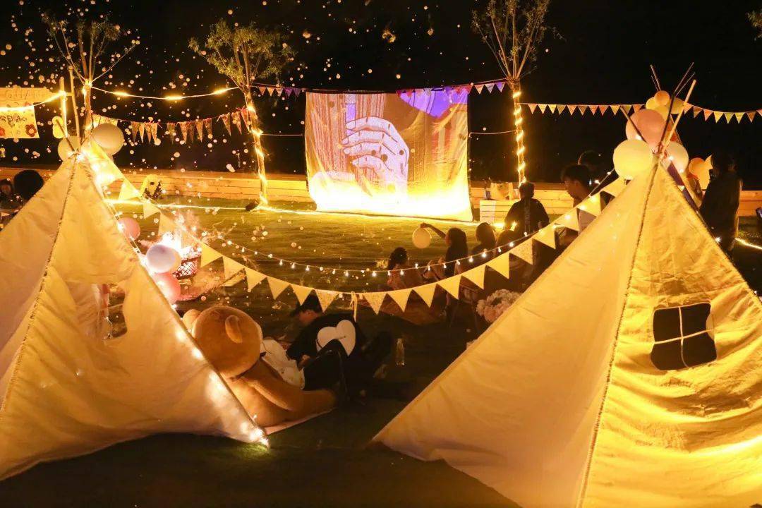 帐篷节预告夜市帐篷篝火精致露营就在宝泉