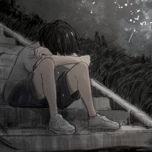 动漫男头丧到极致