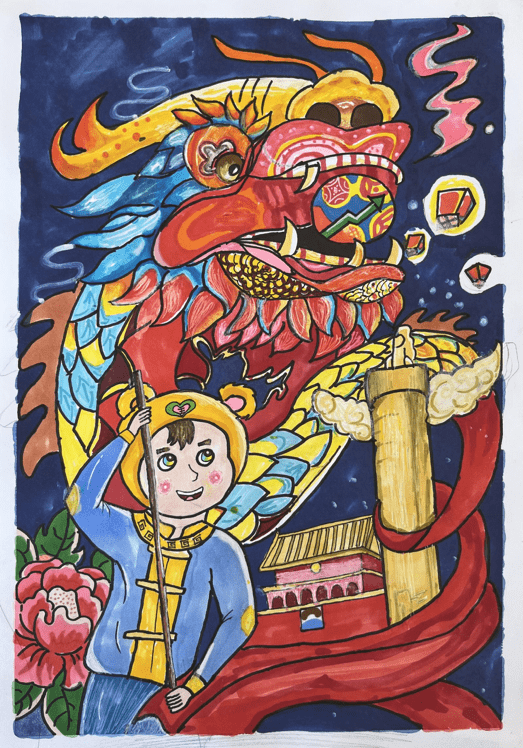 百年筑梦强国有我主题青少年绘画作品展示