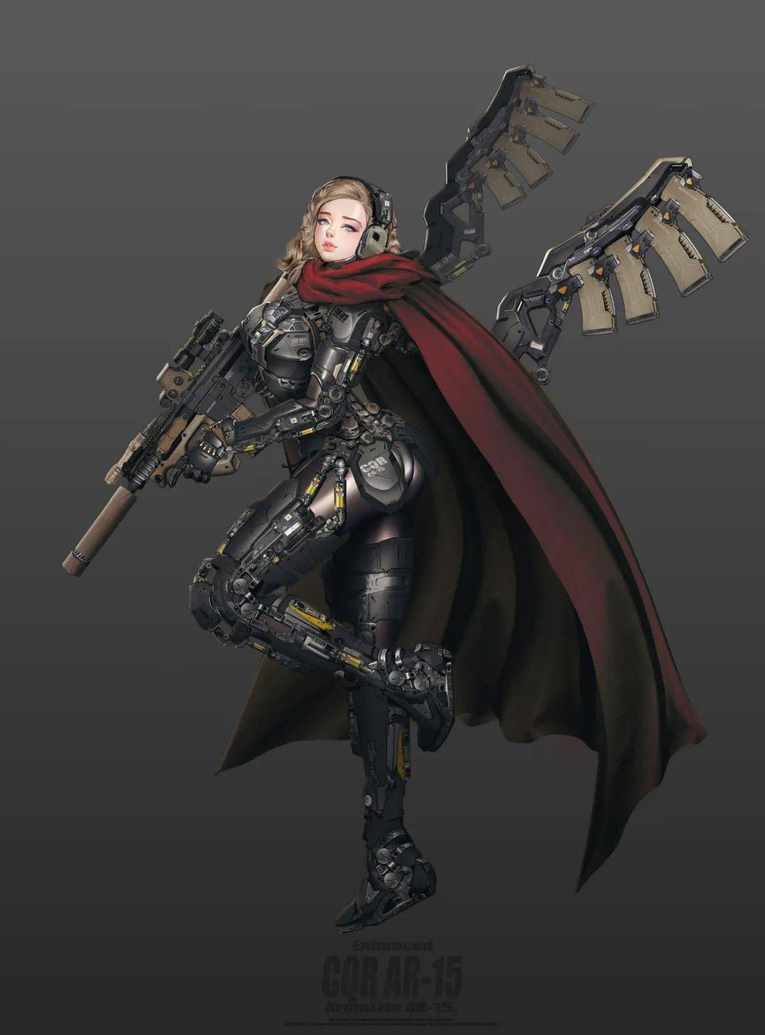 半妖半媚半写实这波直男猛女的终极浪漫人体机甲强者的女战士实在够顶