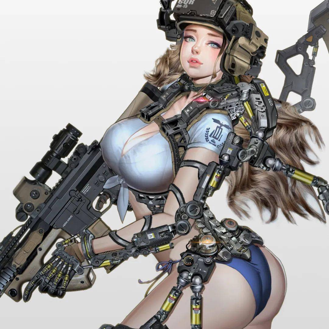 半妖半媚半写实这波直男猛女的终极浪漫人体机甲强者