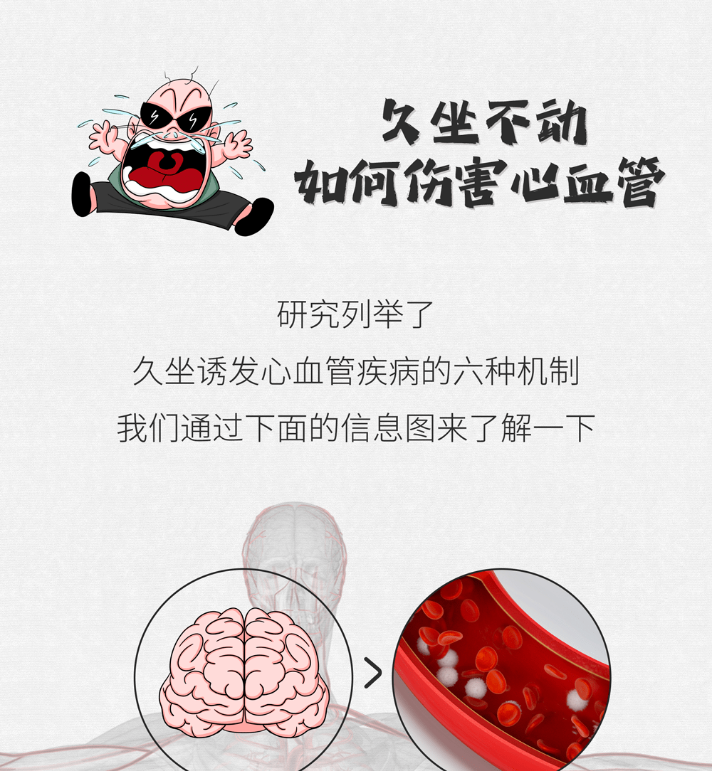 肠画短说:久坐,如何搞坏你的心血管