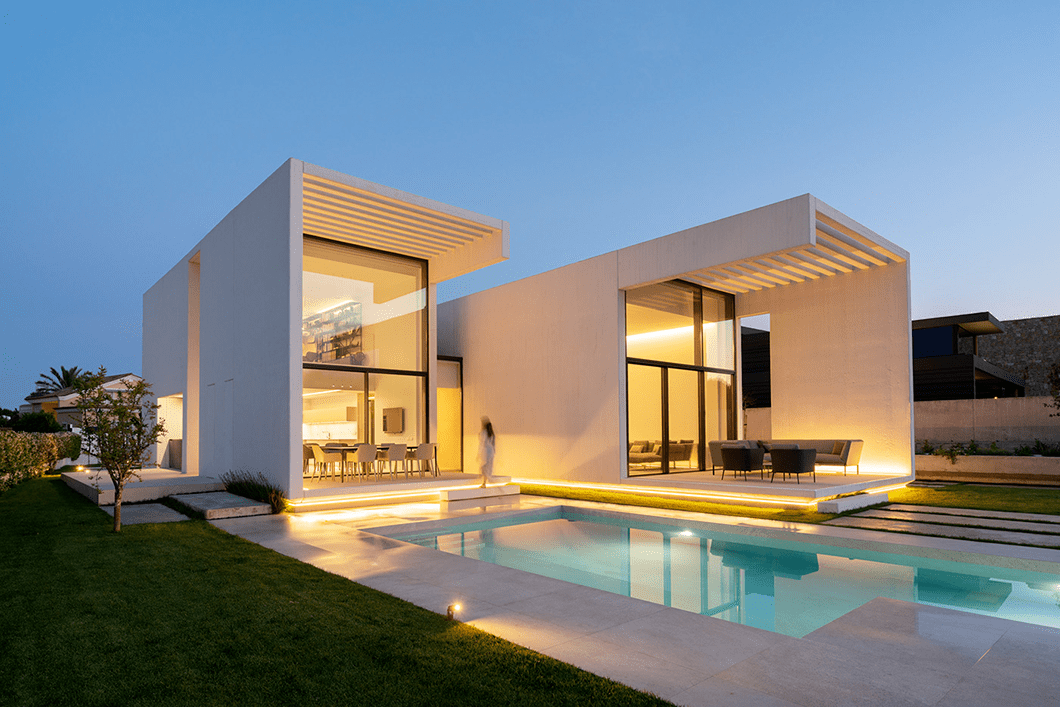 极简白别墅,纯粹的设计更高级!_沙丘_房屋_高尔夫球场