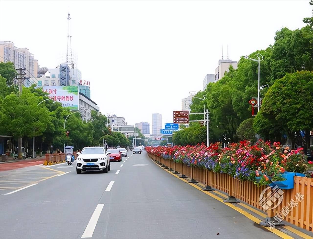 文明城市看赤壁 主次干道美如画,移步转角皆风景_道路_街道_大道