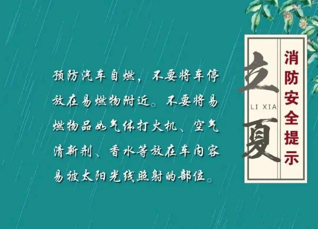平安,快乐度夏让我们共同学习消防安全知识"蓝朋友"温馨提示致灾因素