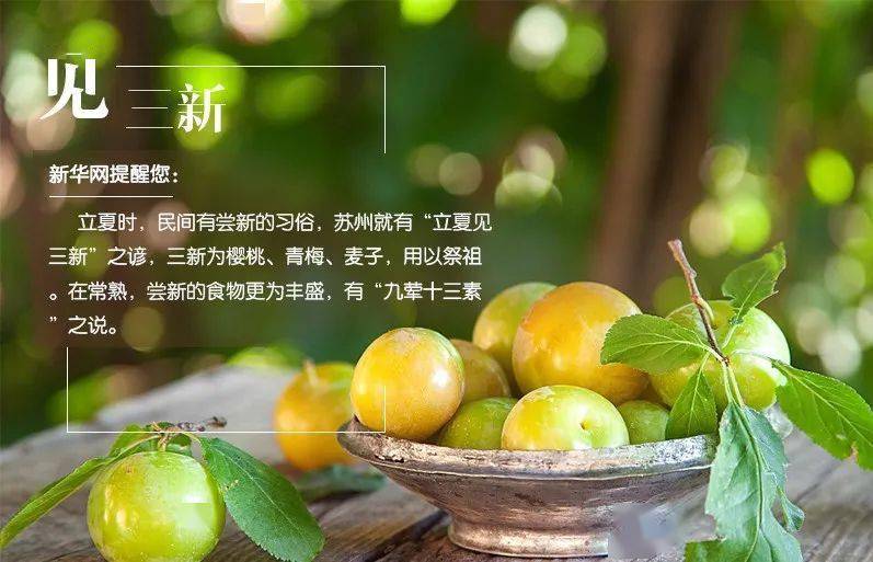 左右滑动查看更多立夏·尝舌尖之美在江浙一带