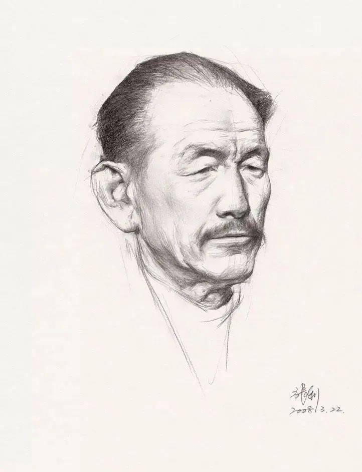 解放军艺术学院教授张利素描作品