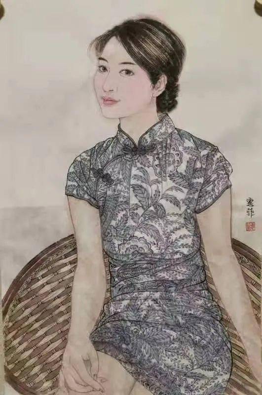 读她笔下的工笔人物,如沐初春的丝雨_中国美协_陕西_美术