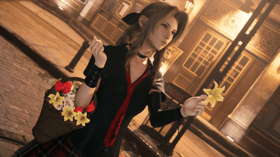 ff7re愛麗絲x瑪麗蘿絲mod黑白制服俏皮可愛