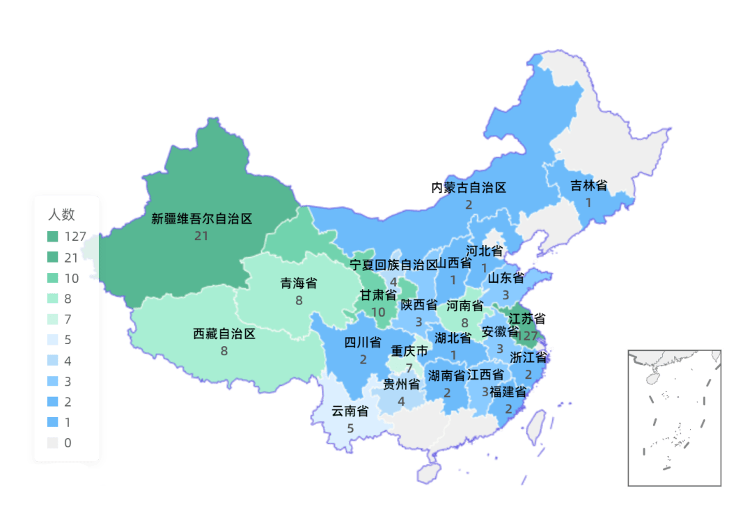 1本科毕业生生源结构医学院本科毕业生来自全国23个省级行政区,其中