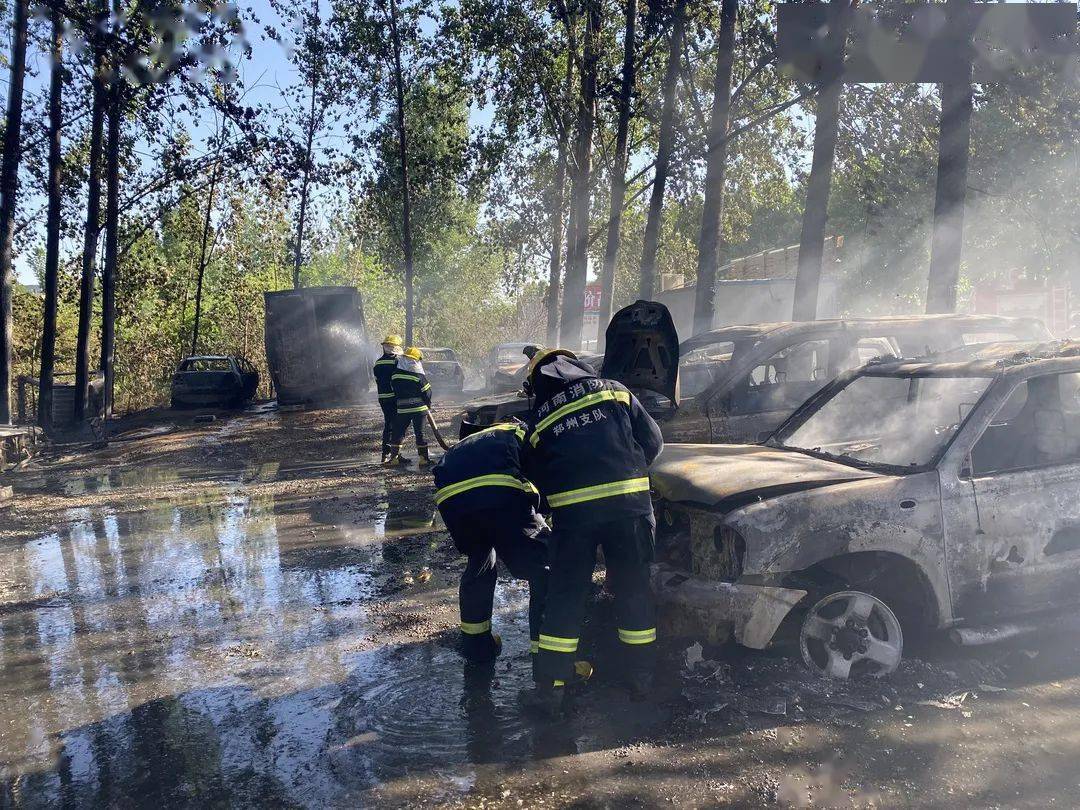因无聊用打火机烧杨絮男子引燃二手车市场30余辆车被烧毁