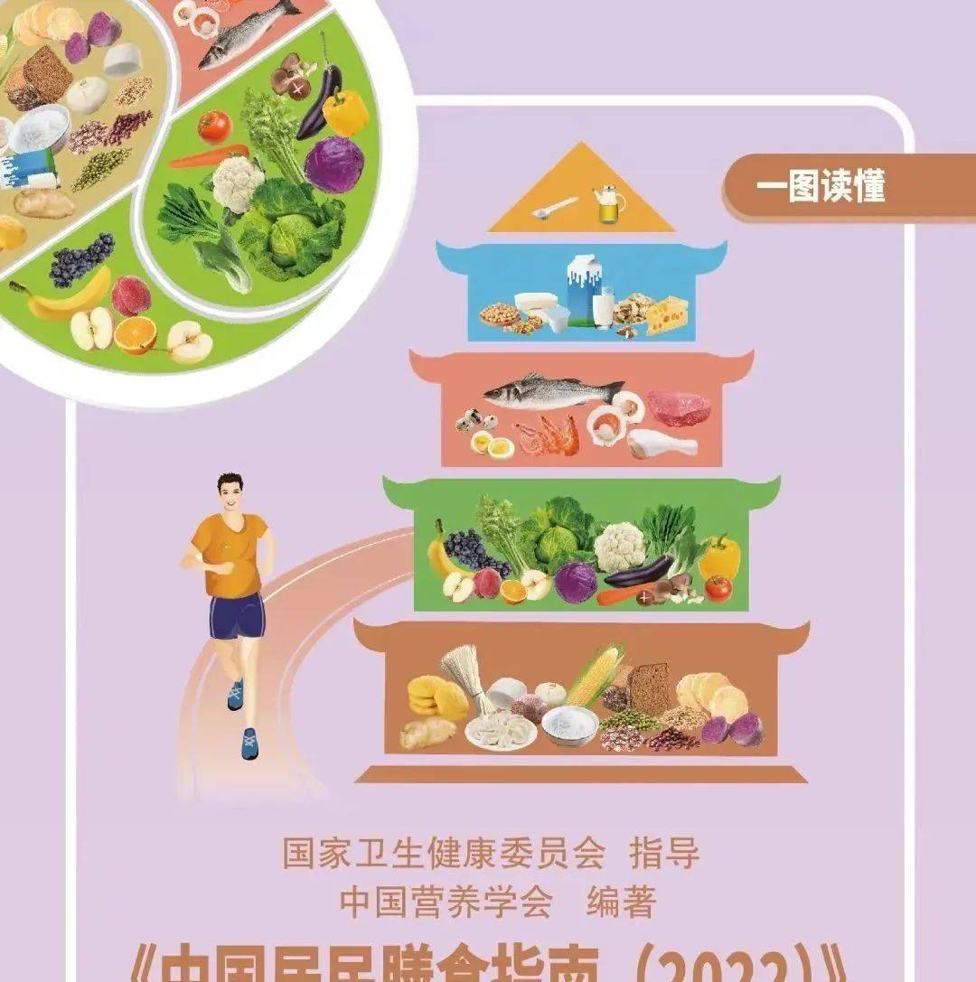 中国居民膳食指南(2022) 平衡膳食准则八条-京东健康