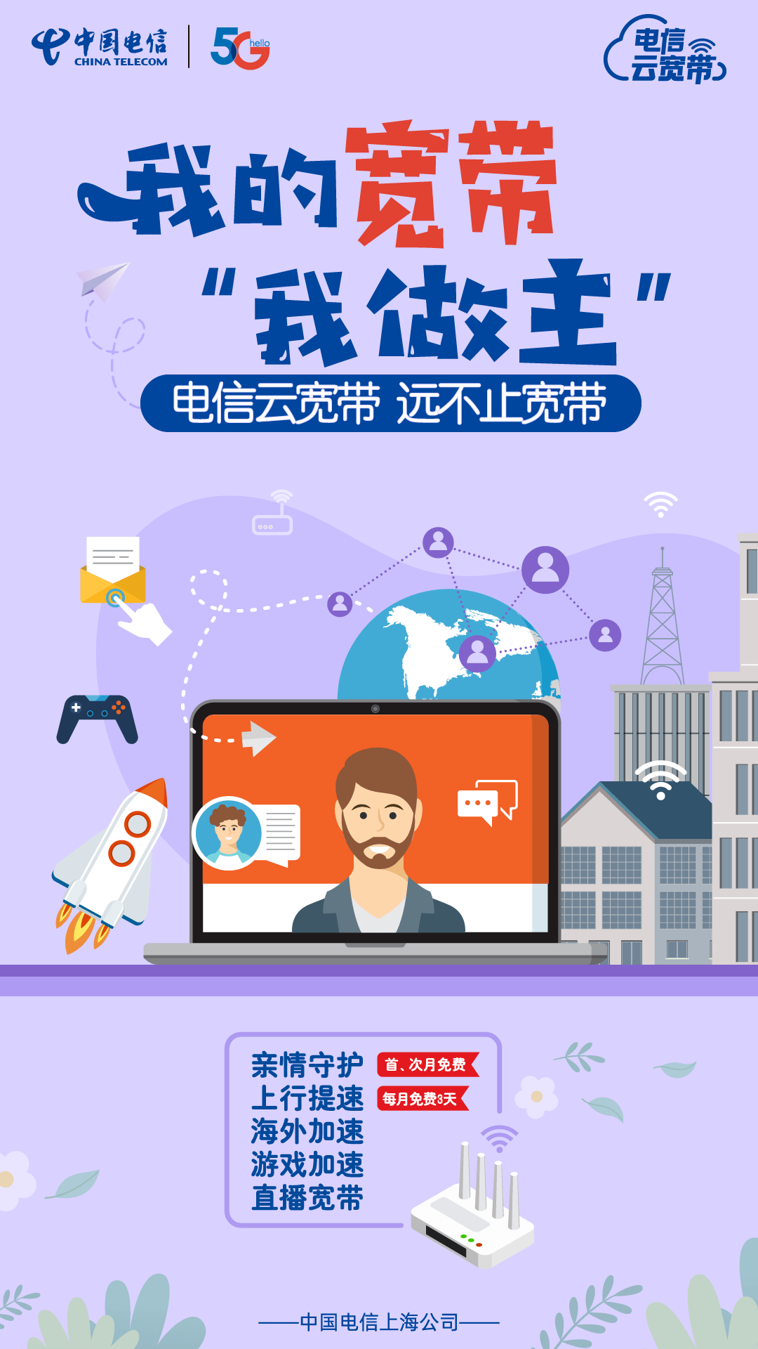 还在上网?这届年轻人都上云了!_宽带_上海_电信