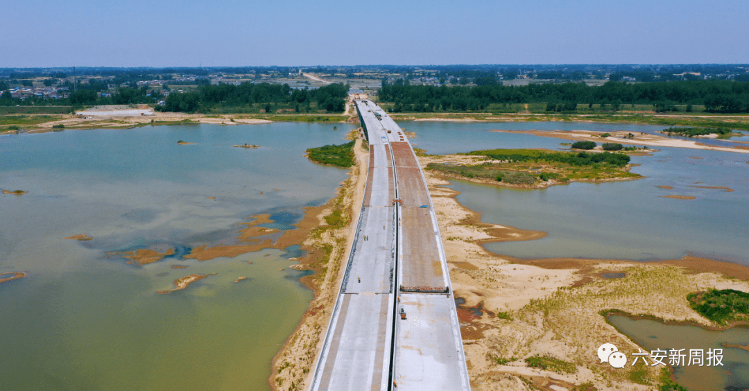 全长147364米淠河特大桥顺利贯通