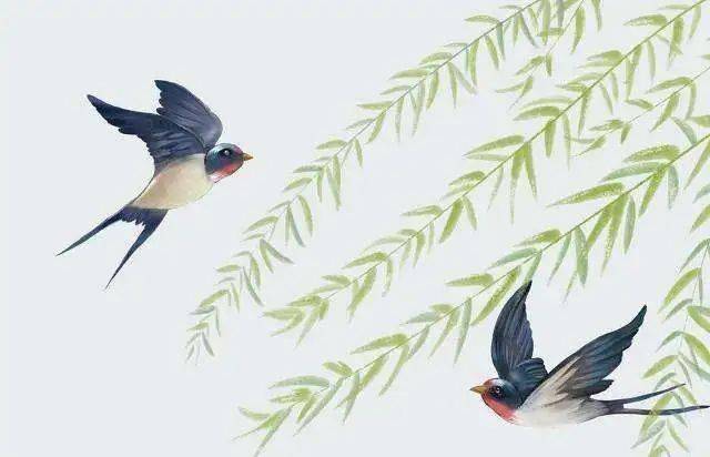 象征。《诗经·燕燕》有：“燕燕于飞，差池其羽，之子于归，远送于野”