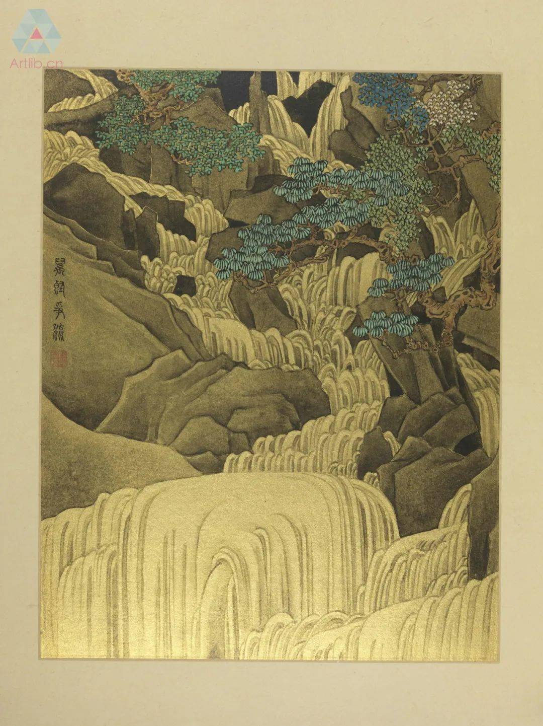 江山千里望無垠中國曆代青綠山水畫展