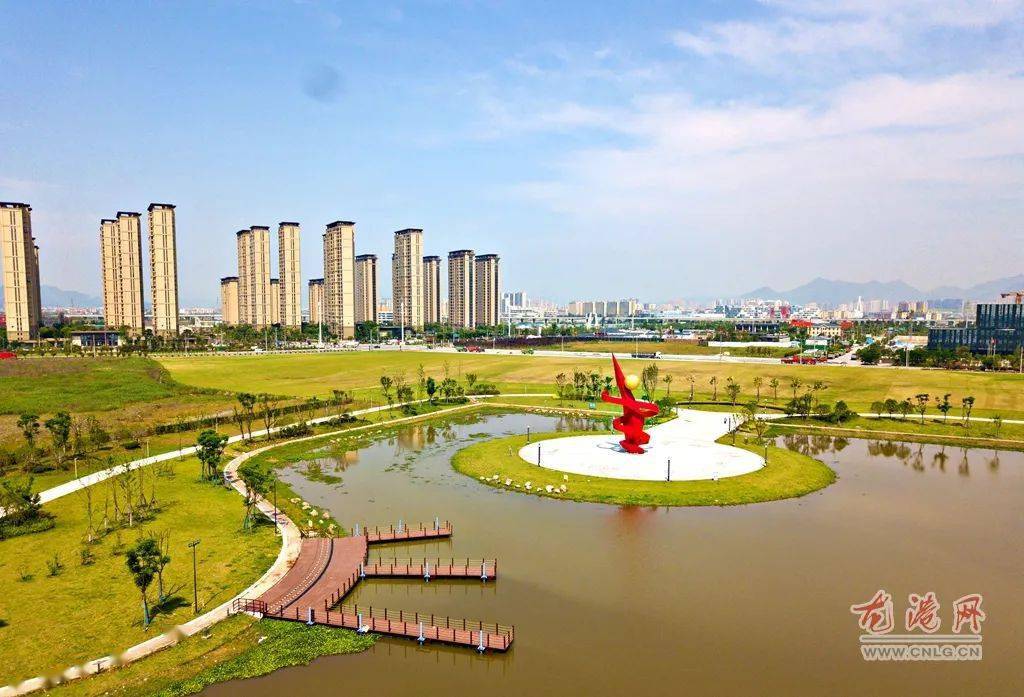 龙港新城翠湖公园基本完工实景图来了