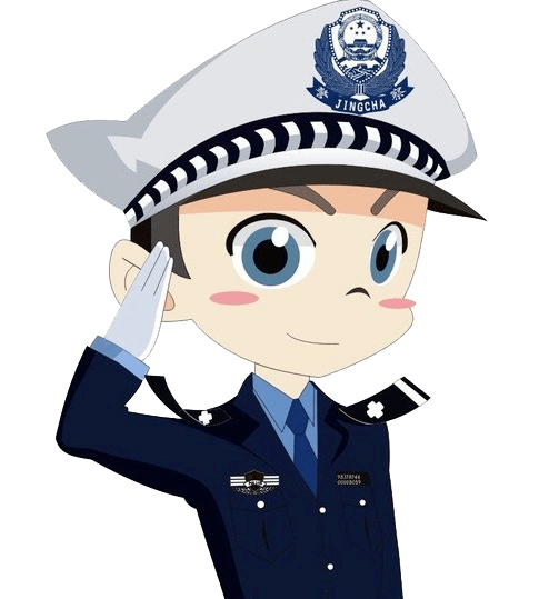 警灯闪烁在行动警徽熠熠护平安