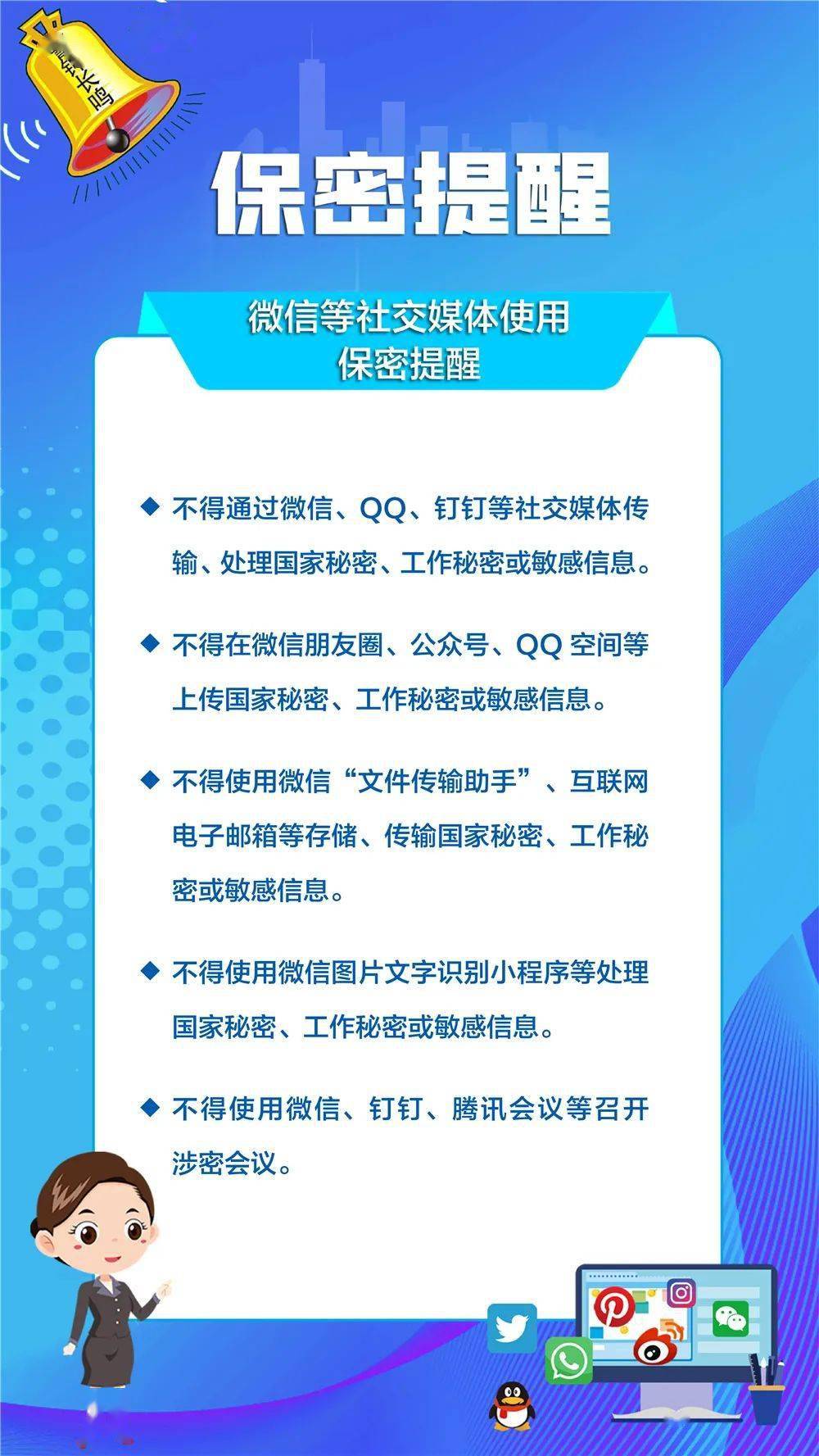 收藏,学习,保密守则和微信群管理须知,保密工作10不准!