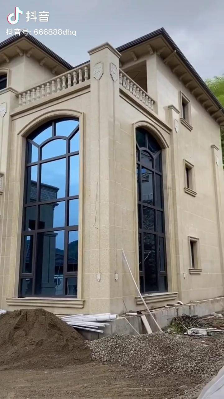 农村自建别墅外墙仿石漆