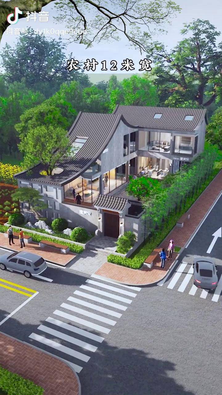 白墙灰瓦中式小院永远不过时农村自建房中式庭院