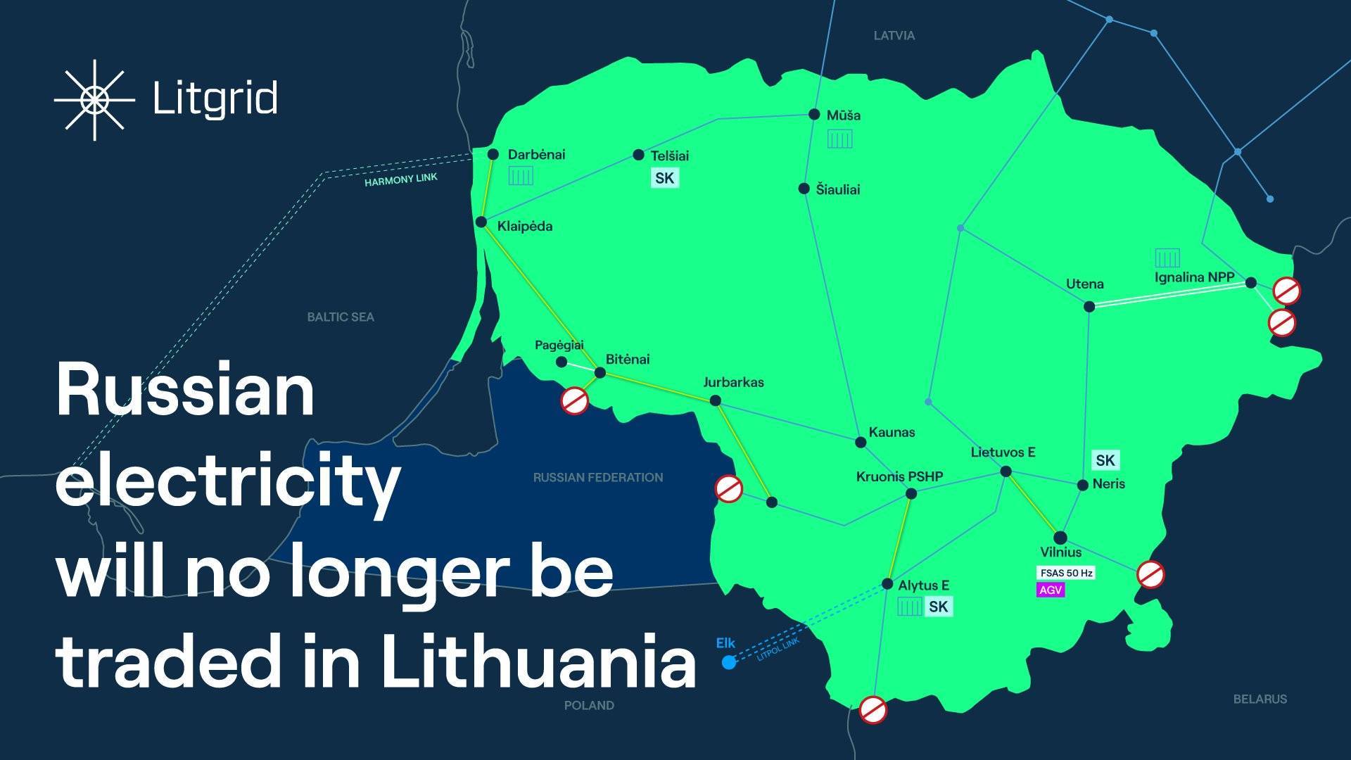 立陶宛与俄能源作彻底切割：本周日起完全停止进口俄油气和电力