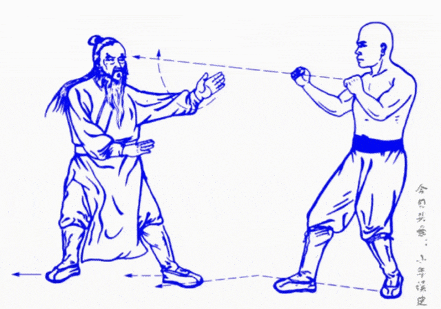 拳技经典传统杨氏太极拳18跌动图分解大全
