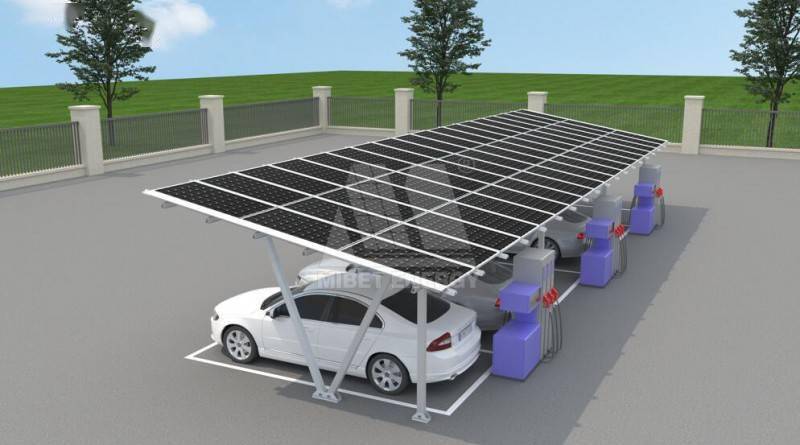 穹顶之下新时尚光伏车棚打造节能减排强劲引擎