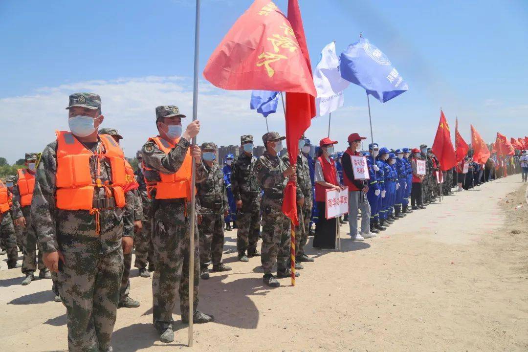 新闻河南省民权县军地联动开展防汛抢险应急演练