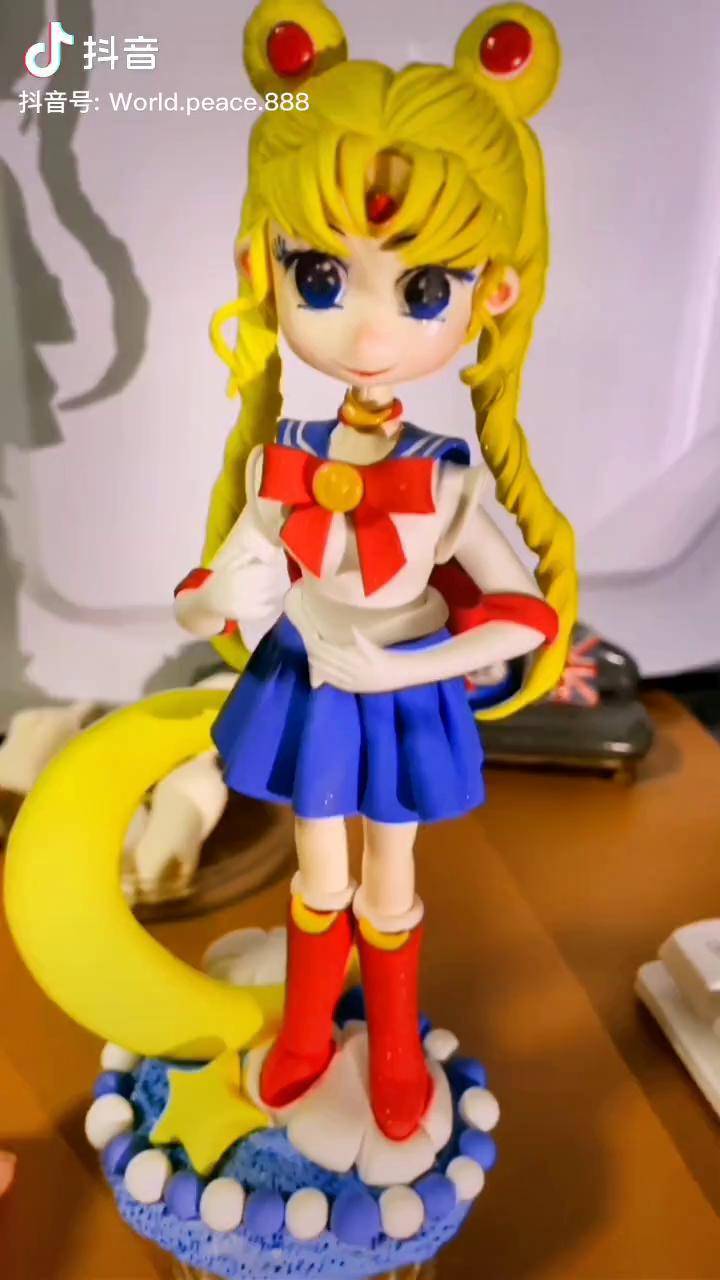 粘土手办超轻黏土爱和正义的美少女战士月野兔我要代表月亮消灭你06