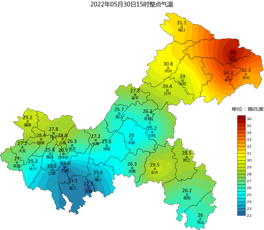 今天重庆局地气温达36明日继续好天气