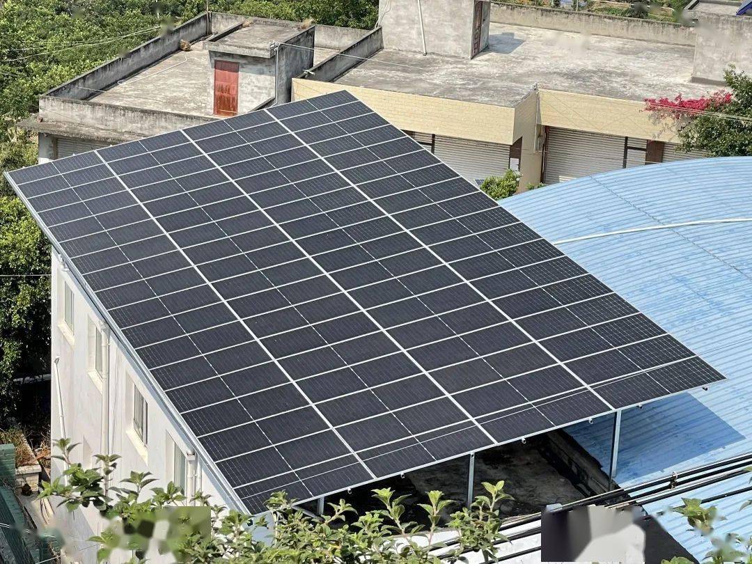 全县首个村级集体经济太阳能光伏发电项目投用