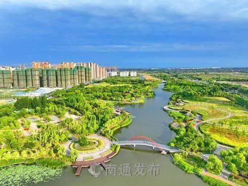 养眼美景太治愈了!如皋龙游河生态公园美如画
