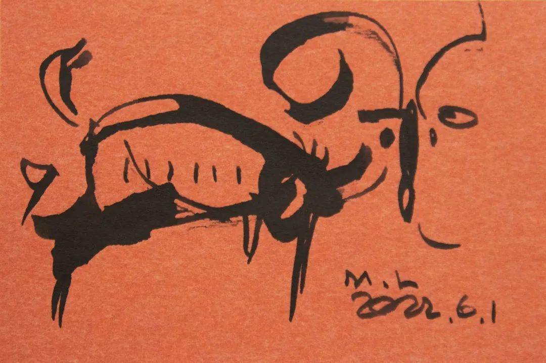 祝:向孩子们发送祝福带着他可爱的简笔画小动物86岁的艺术家韩美林独