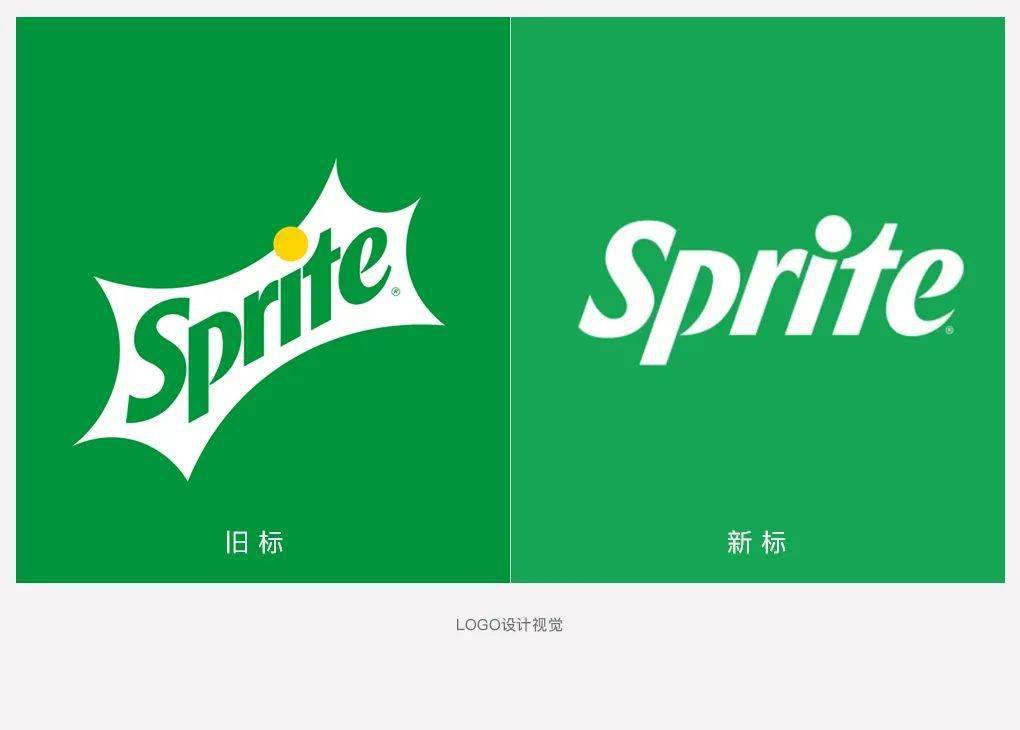 标志雪碧logo全新升级个性化设计正慢慢消失