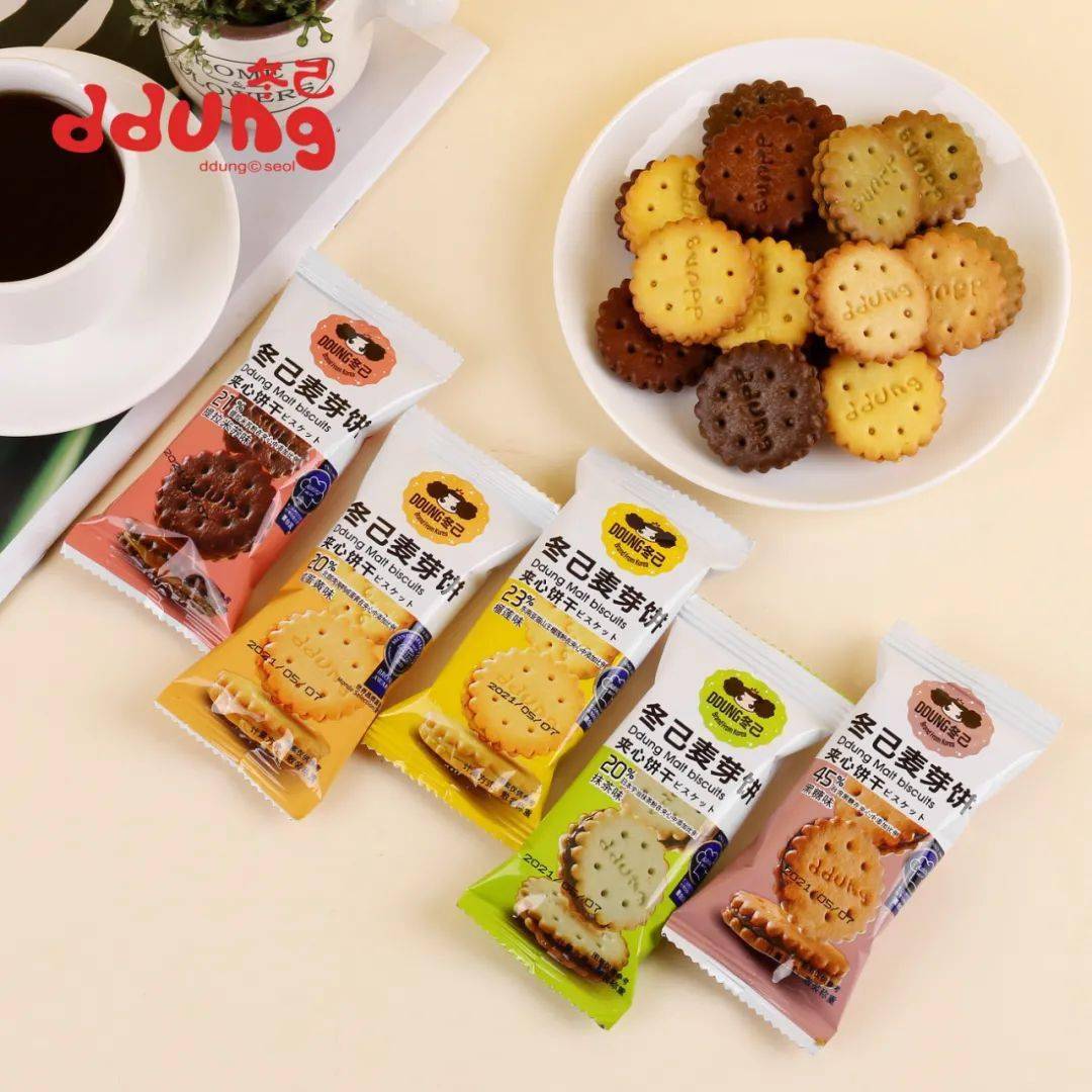 【四枚装冬己麦芽饼】(黑糖味/咸蛋黄味/榴莲味/抹茶味/提拉米苏味)