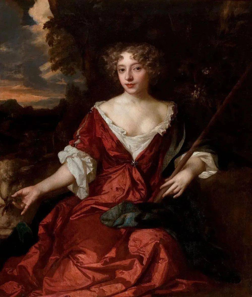 荷兰裔英国巴洛克风格肖像画家彼得-莱利爵士笔下的宫廷贵妇人色彩